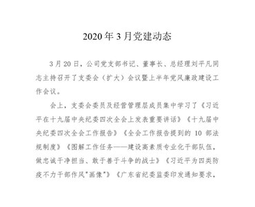 2020年3月党建动态
