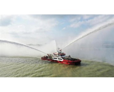 围观！大亚湾600吨级沿海消防船“惠湾消1”号上岗