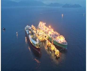 世界最大海上液化天然气接收站试运行